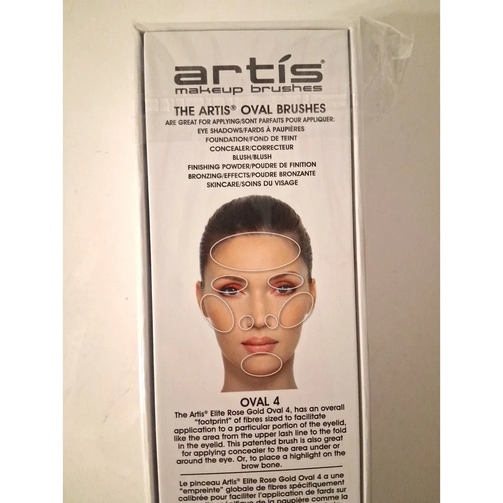 Artis Oval 4 Brush Elite Collection Rose Gold Finish, New Foundation Sealed Box